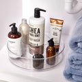 Organisateur rotatif à plateau, plastique transparent, plateau tournant de 30 cm pour salle de bain, cuisine ou garde-manger