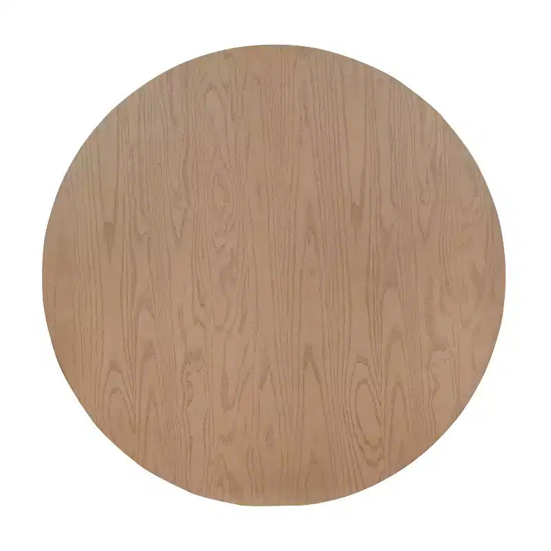 Table de salle à manger ronde en bois rustique de 46 po avec pied piédestal, 4 places, capacité de 300 lb