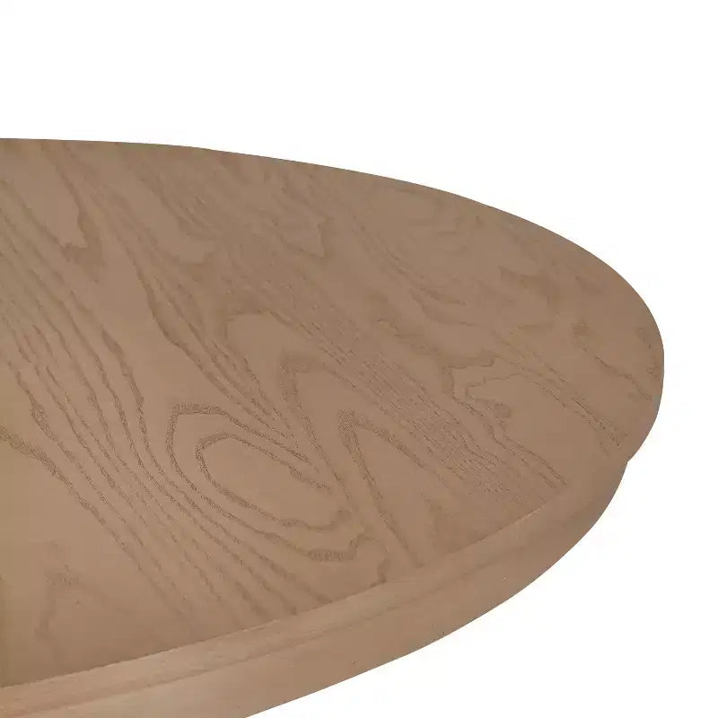 Table de salle à manger ronde en bois rustique de 46 po avec pied piédestal, 4 places, capacité de 300 lb