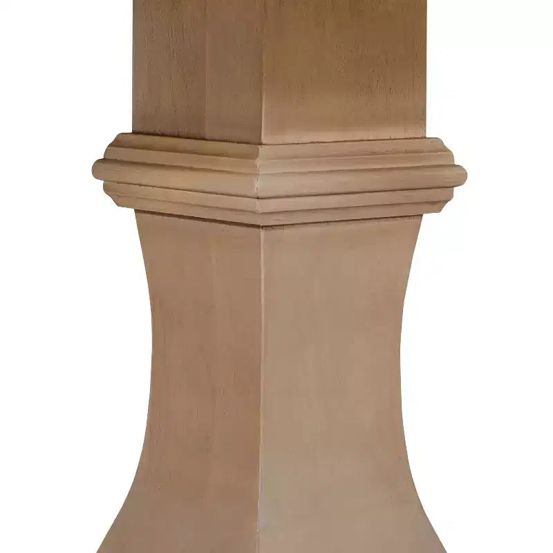 Table de salle à manger ronde en bois rustique de 46 po avec pied piédestal, 4 places, capacité de 300 lb