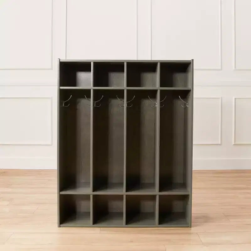 Casier à Manteaux pour Enfants à 4 Sections avec Rangement Cubby, Mobilier de Classe, Contreplaqué de Bouleau