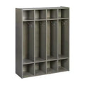 ECR4Kids Streamline 4-Section Coat Locker with Cubby Storage, Classroom Furniture