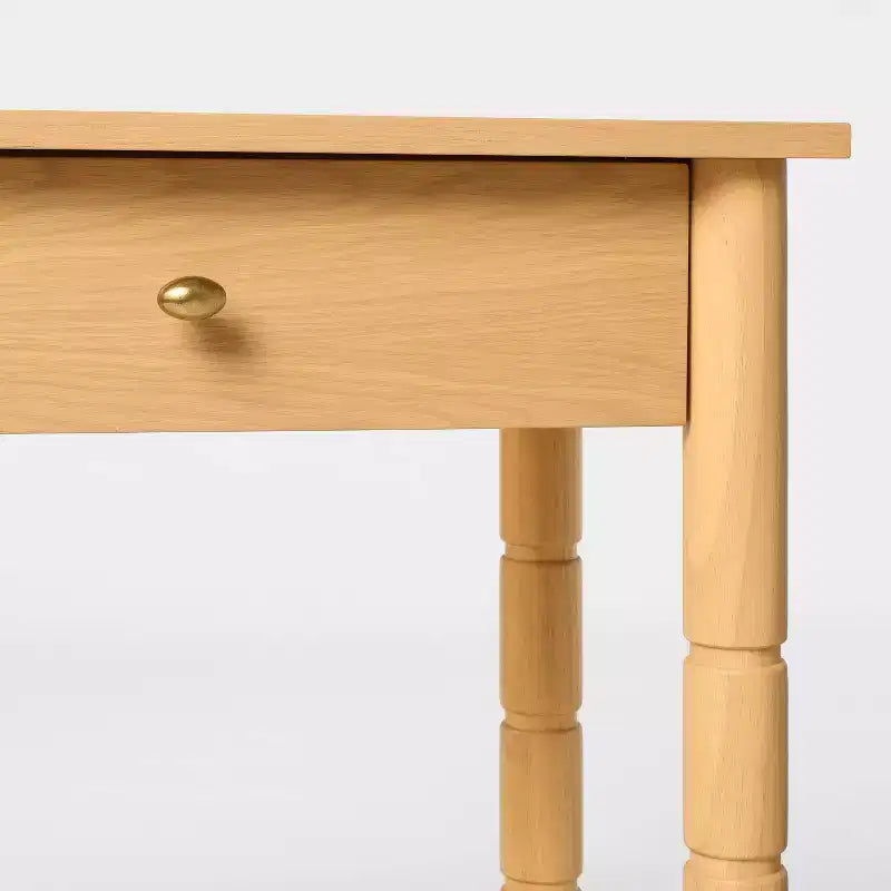 Console moderne en bois de 152,4 cm avec tiroir, marron