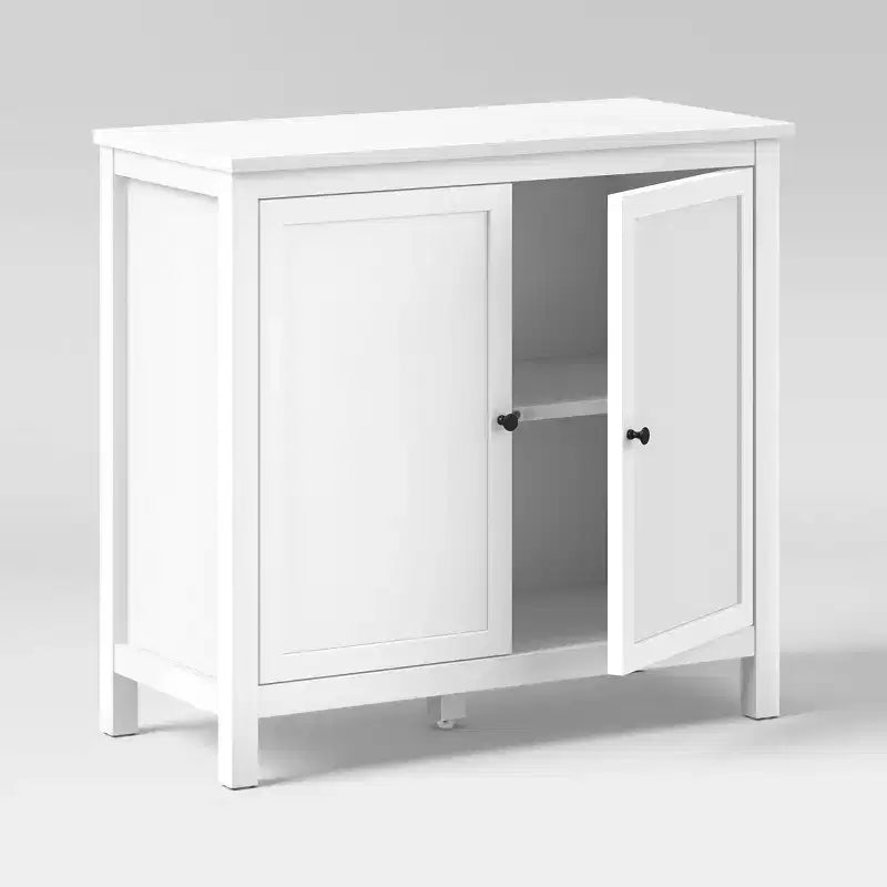 Meuble de rangement polyvalent traditionnel, blanc classique, 81 cm (L) x 76 cm (H) x 38 cm (P)