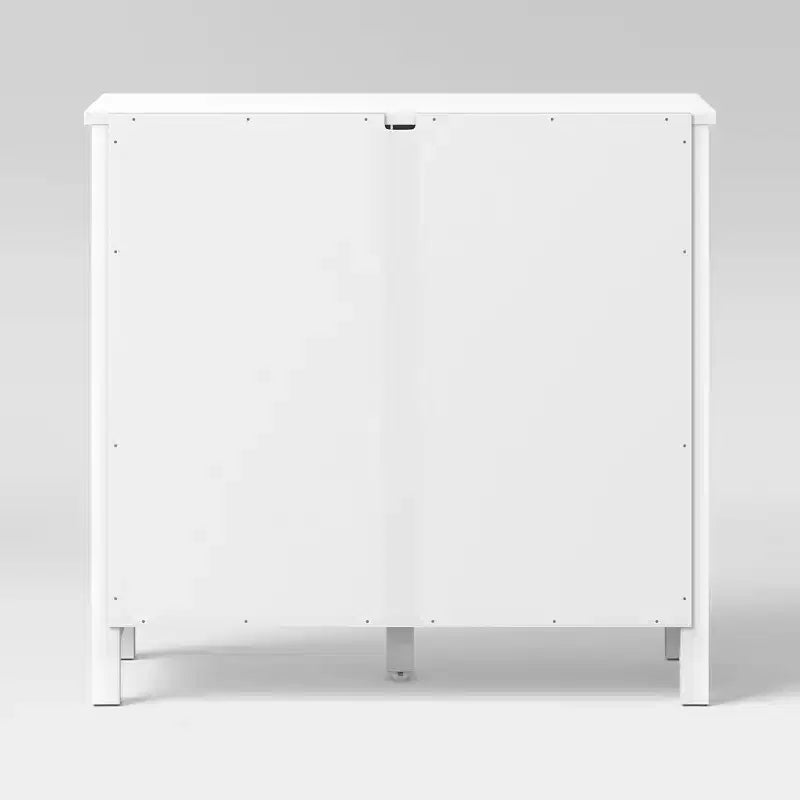 Meuble de rangement polyvalent traditionnel, blanc classique, 81 cm (L) x 76 cm (H) x 38 cm (P)