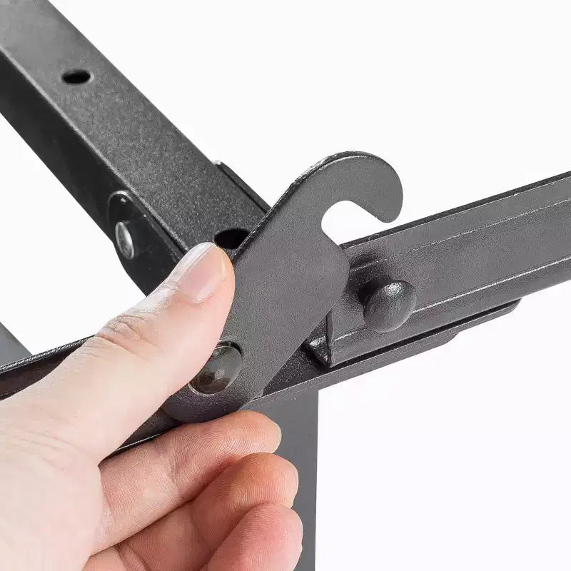 Cadre de lit métallique California King 7", noir, 9 pieds de support, capacité de 2400 lb