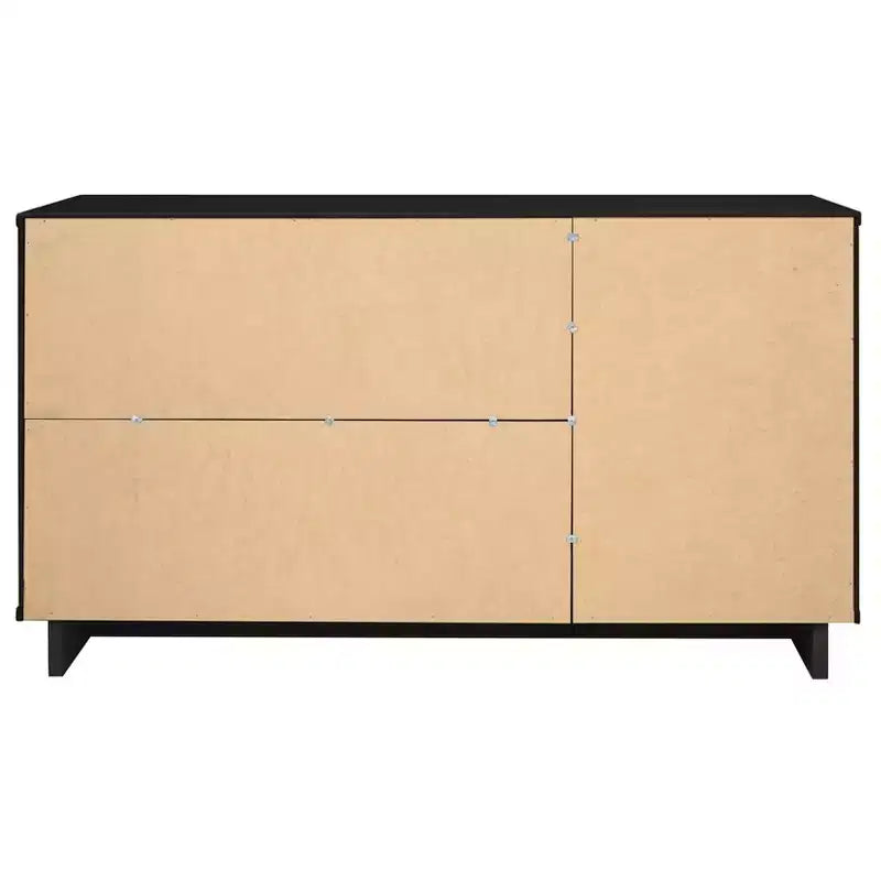Meuble de rangement moderne de 140 cm avec 3 tiroirs