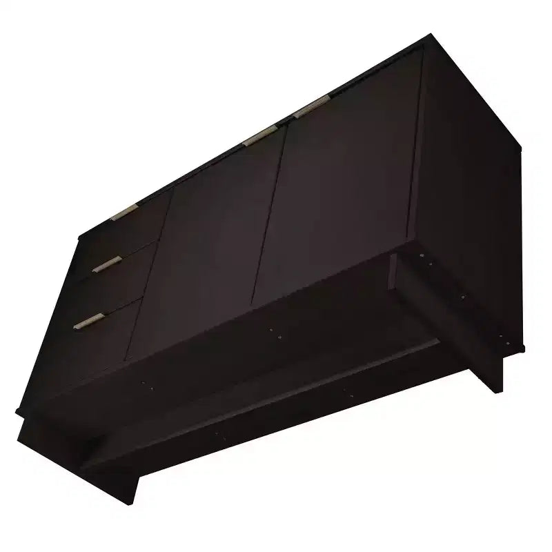 Meuble de rangement moderne de 140 cm avec 3 tiroirs