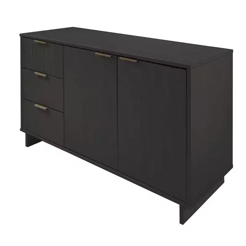 Meuble de rangement moderne de 140 cm avec 3 tiroirs