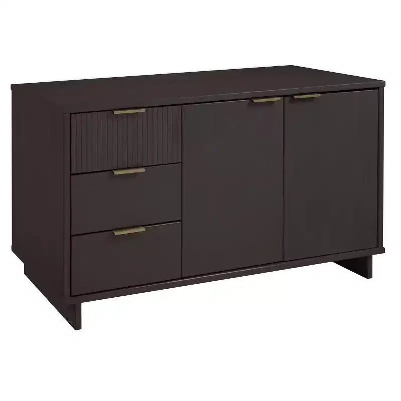 Meuble de rangement moderne de 140 cm avec 3 tiroirs