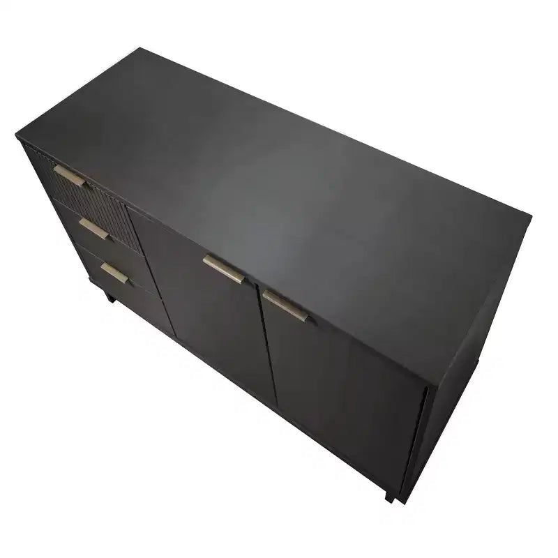 Meuble de rangement moderne de 140 cm avec 3 tiroirs