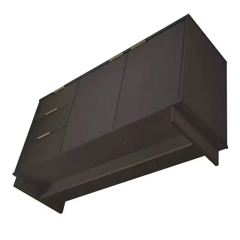 Meuble de rangement moderne de 140 cm avec 3 tiroirs