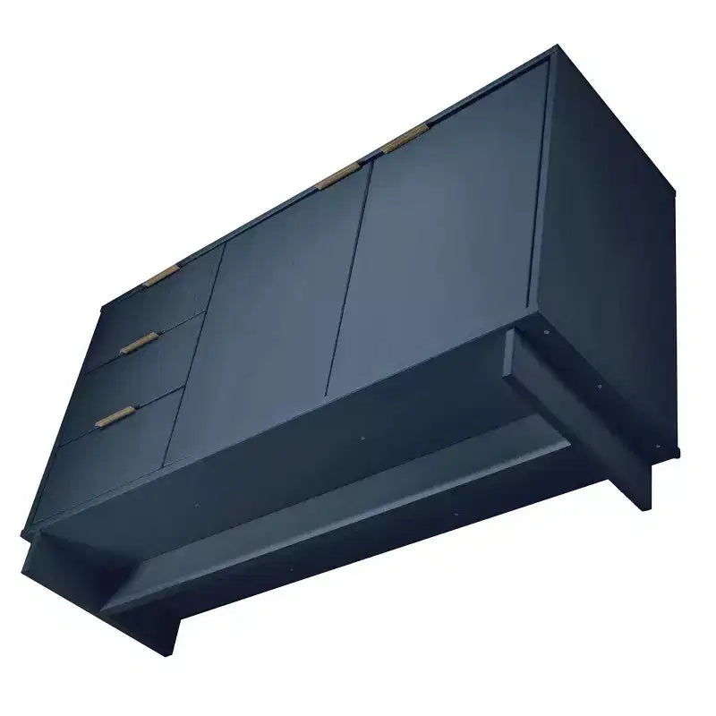 Meuble de rangement moderne de 140 cm avec 3 tiroirs