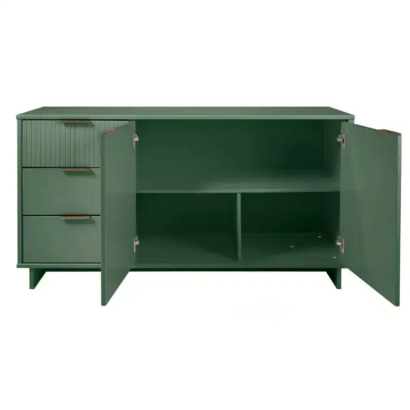 Meuble de rangement moderne de 140 cm avec 3 tiroirs