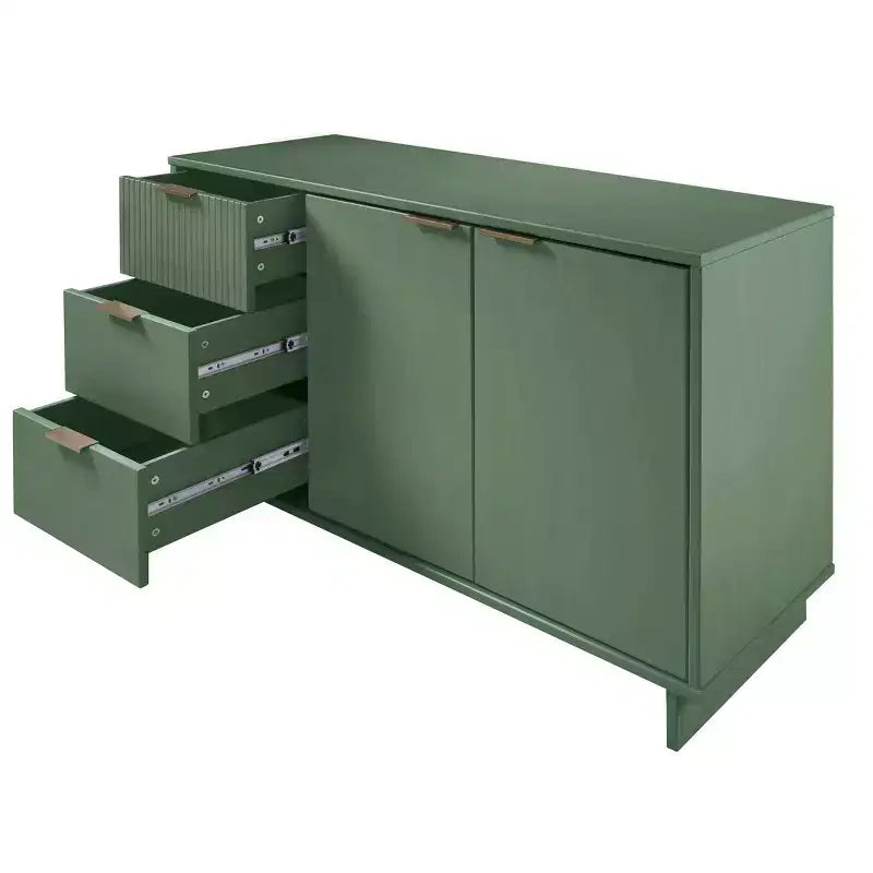 Meuble de rangement moderne de 140 cm avec 3 tiroirs