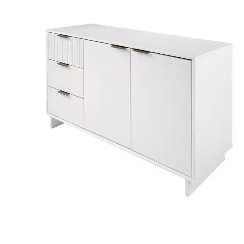 Meuble de rangement moderne de 140 cm avec 3 tiroirs