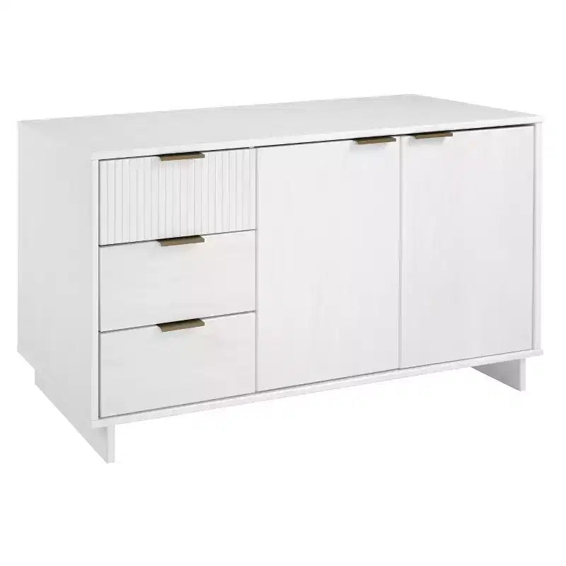 Meuble de rangement moderne de 140 cm avec 3 tiroirs