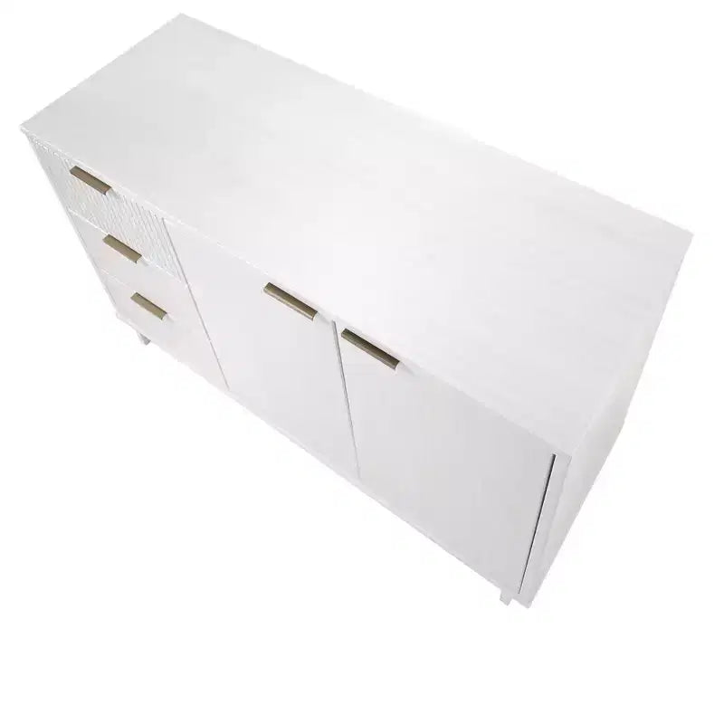 Meuble de rangement moderne de 140 cm avec 3 tiroirs