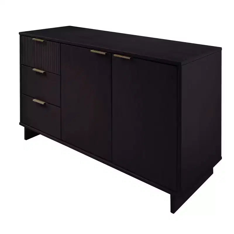 Meuble de rangement moderne de 140 cm avec 3 tiroirs