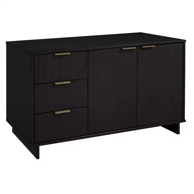 Meuble de rangement moderne de 140 cm avec 3 tiroirs
