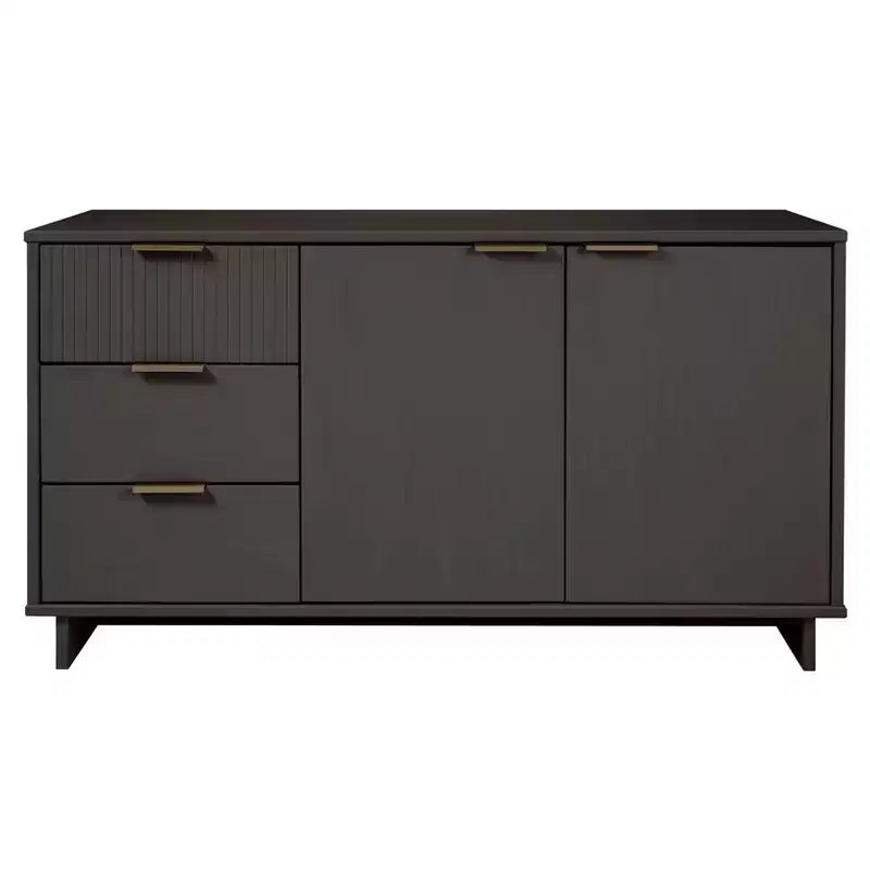 Meuble de rangement moderne de 140 cm avec 3 tiroirs