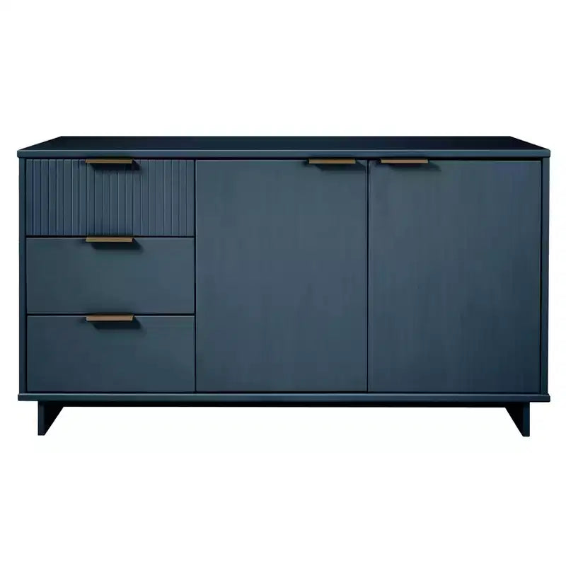Meuble de rangement moderne de 140 cm avec 3 tiroirs