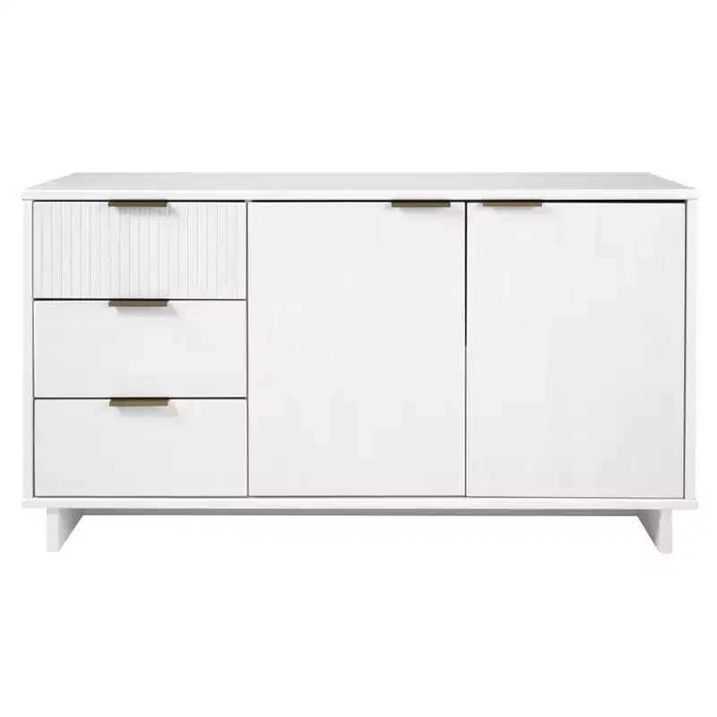 Meuble de rangement moderne de 140 cm avec 3 tiroirs