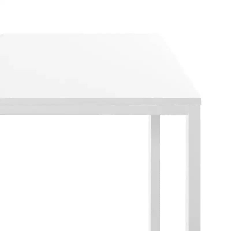 Bureau en métal de 119 cm, surface en MDF, capacité de 45 kg