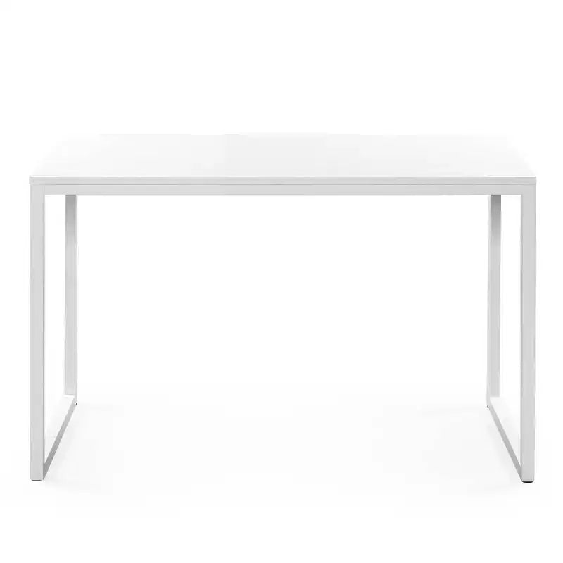 Bureau en métal de 119 cm, surface en MDF, capacité de 45 kg
