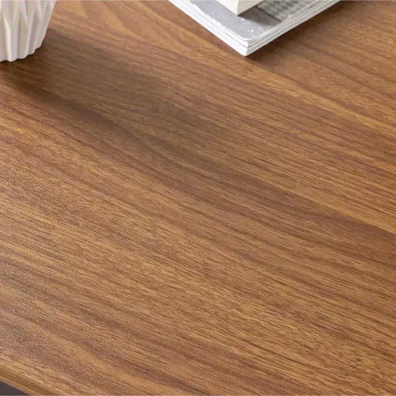 Bureau en métal de 119 cm, surface en MDF, capacité de 45 kg
