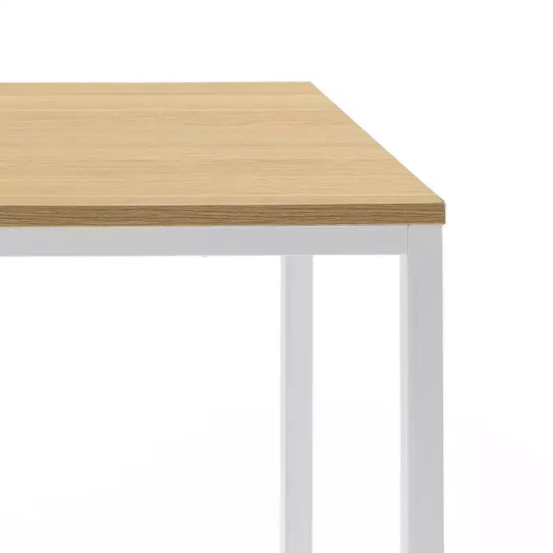 Bureau en métal de 119 cm, surface en MDF, capacité de 45 kg