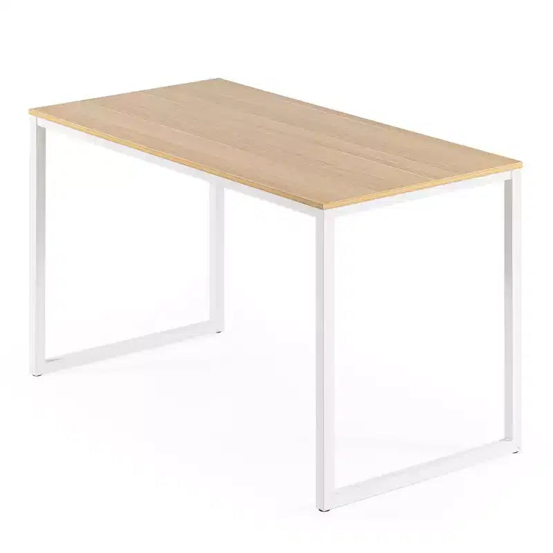Bureau en métal de 119 cm, surface en MDF, capacité de 45 kg