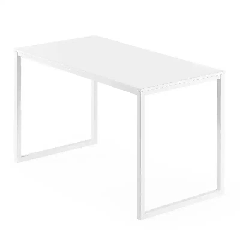 Bureau en métal de 119 cm, surface en MDF, capacité de 45 kg