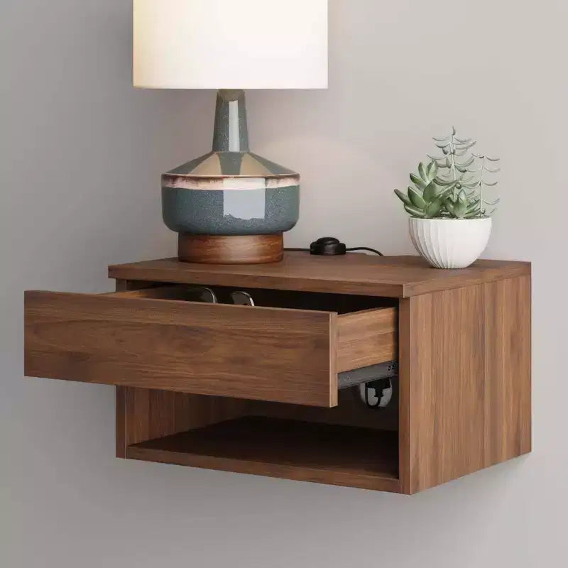 Étagère murale d'appoint, bois composite marron