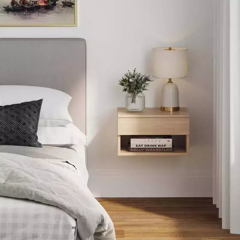 Étagère murale d'appoint, bois composite marron