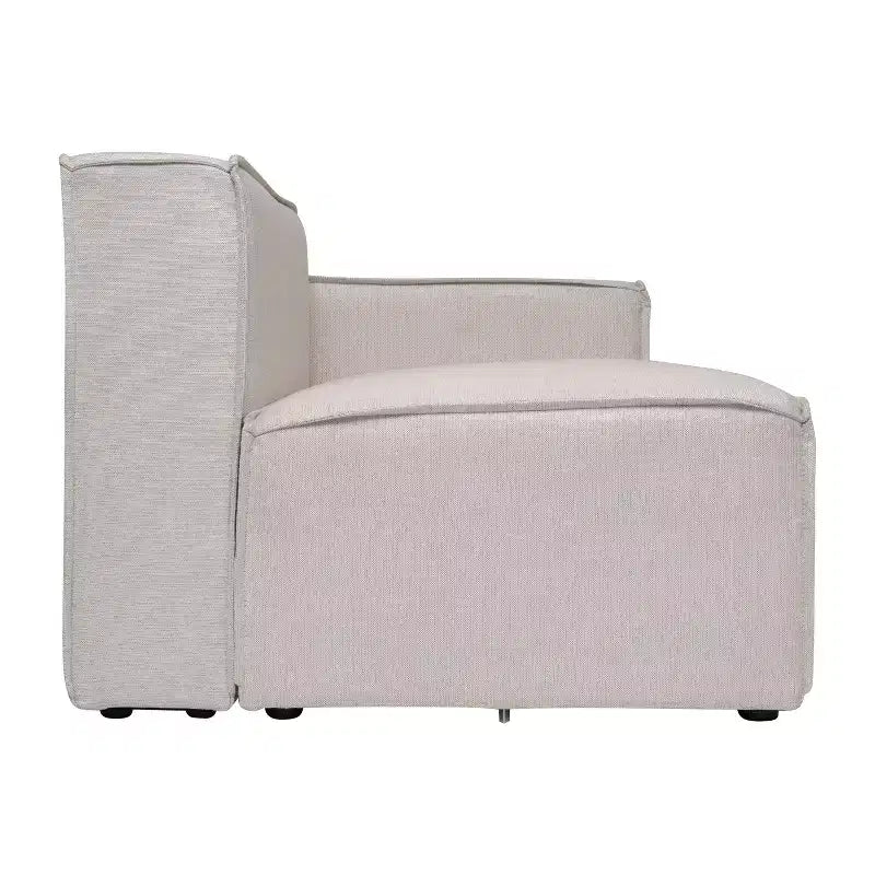 Fauteuil d'angle modulaire avec accoudoir, sectionnel contemporain