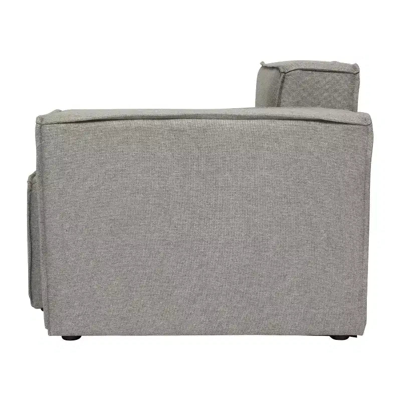 Fauteuil d'angle modulaire avec accoudoir, sectionnel contemporain