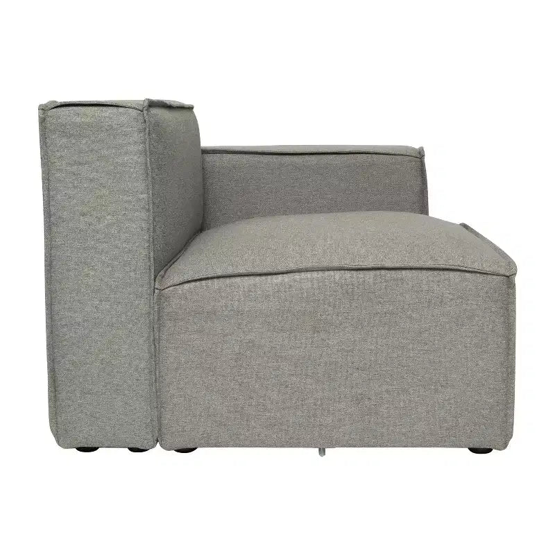 Fauteuil d'angle modulaire avec accoudoir, sectionnel contemporain