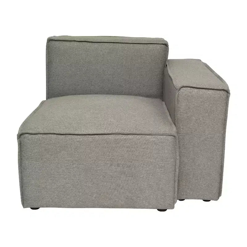 Fauteuil d'angle modulaire avec accoudoir, sectionnel contemporain