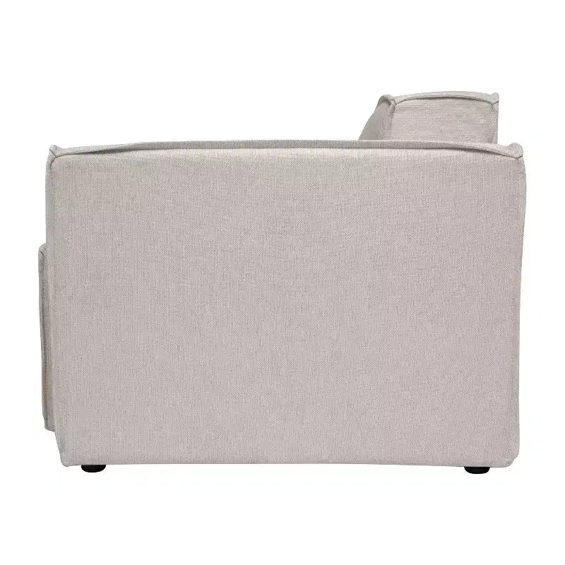 Fauteuil d'angle modulaire avec accoudoir, sectionnel contemporain