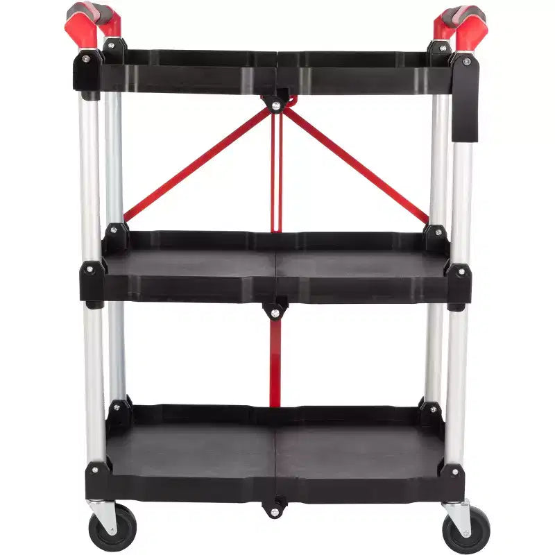 Chariot pliant avec une capacité de 22,7 kg par étagère