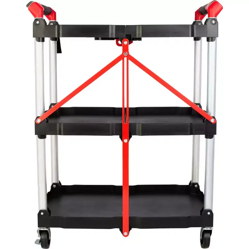 Chariot pliant avec une capacité de 22,7 kg par étagère