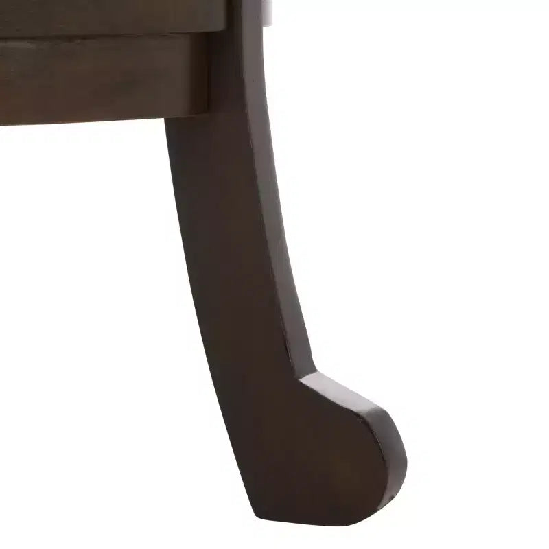 Table d'appoint ronde sur pied avec étagère inférieure, pin gris vintage, style traditionnel