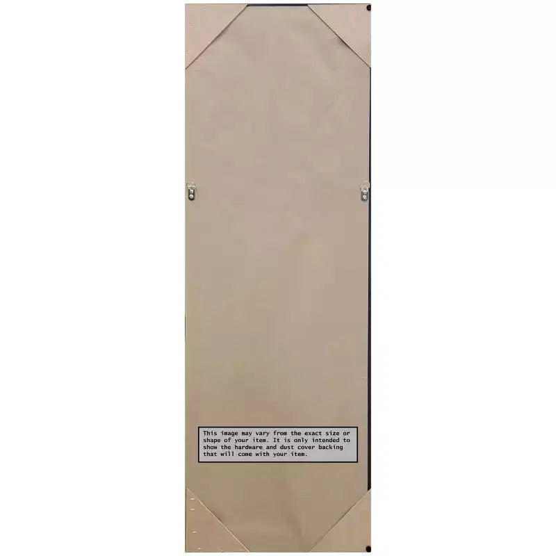 Miroir Mural Pleine Longueur, Cadre Doré Fin, 17,5" x 51,5", Fixation Porte ou Murale