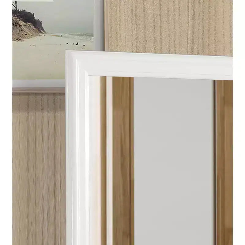 Miroir de commode carré classique encadré 38 po x 38 po, verre à faible distorsion