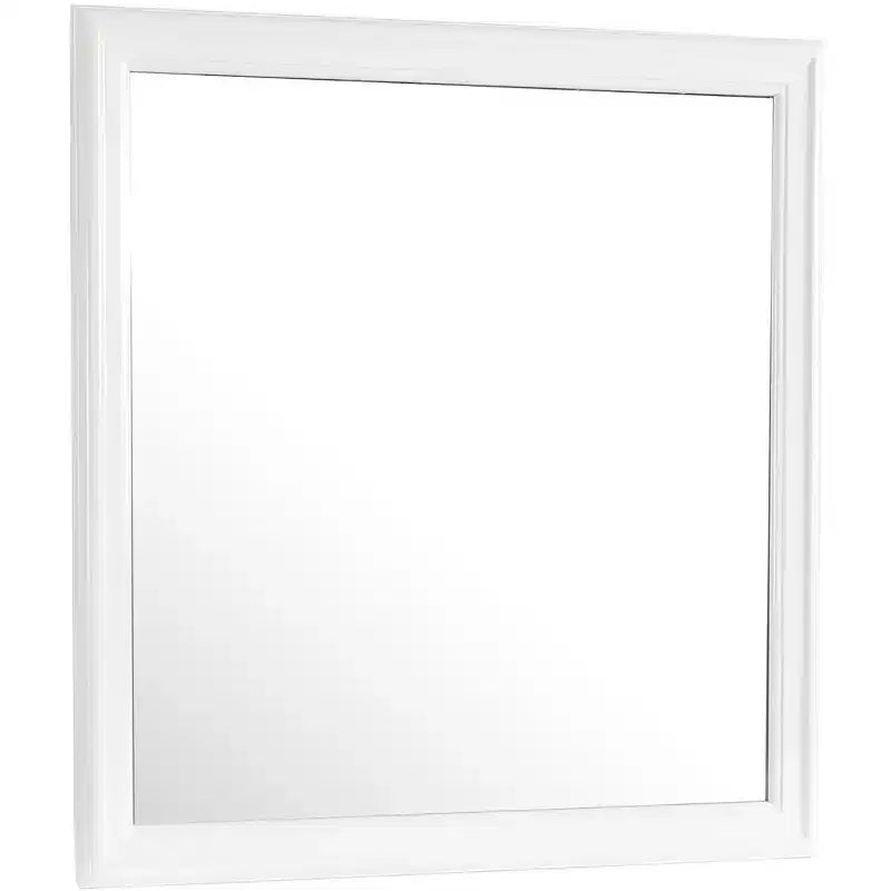 Miroir de commode carré classique encadré 38 po x 38 po, verre à faible distorsion