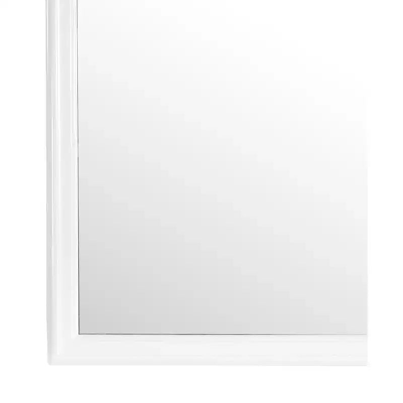 Miroir de commode carré classique encadré 38 po x 38 po, verre à faible distorsion