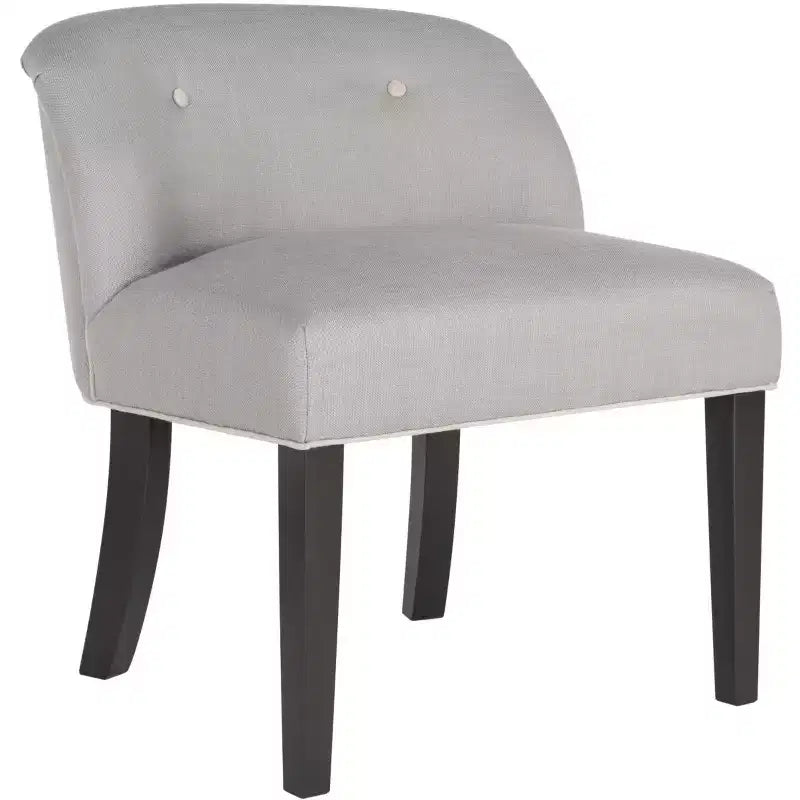 Chaise de coiffeuse Glam, revêtement gris arctique et taupe