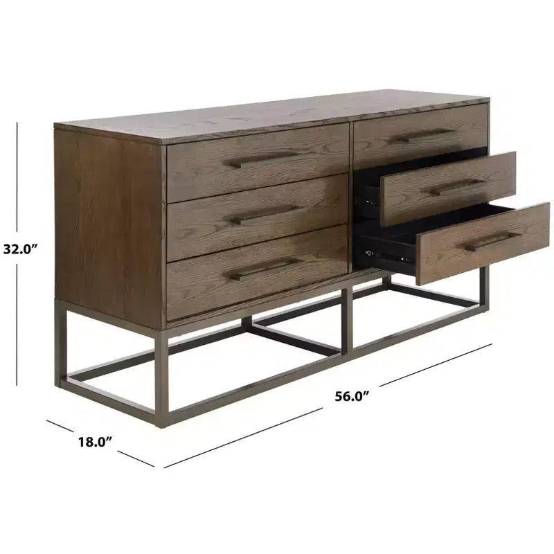 Commode moderne 6 tiroirs, Rangement de vêtements de chambre
