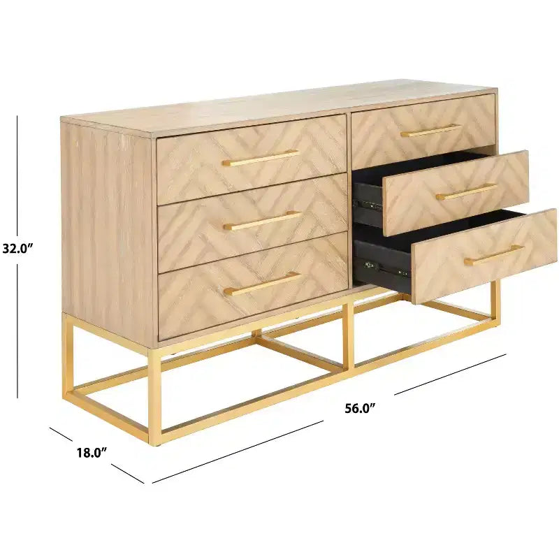Commode moderne 6 tiroirs, Rangement de vêtements de chambre